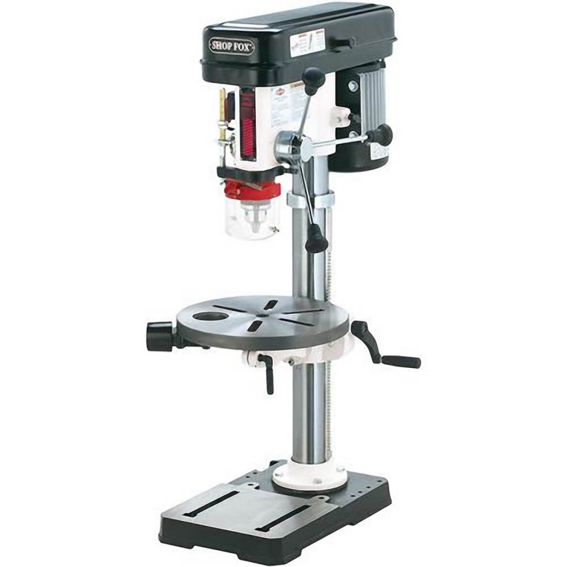 Shop Fox W1668 3/4 Hp 13" Benchtop Drill Press w/ Built-in Dust Collection