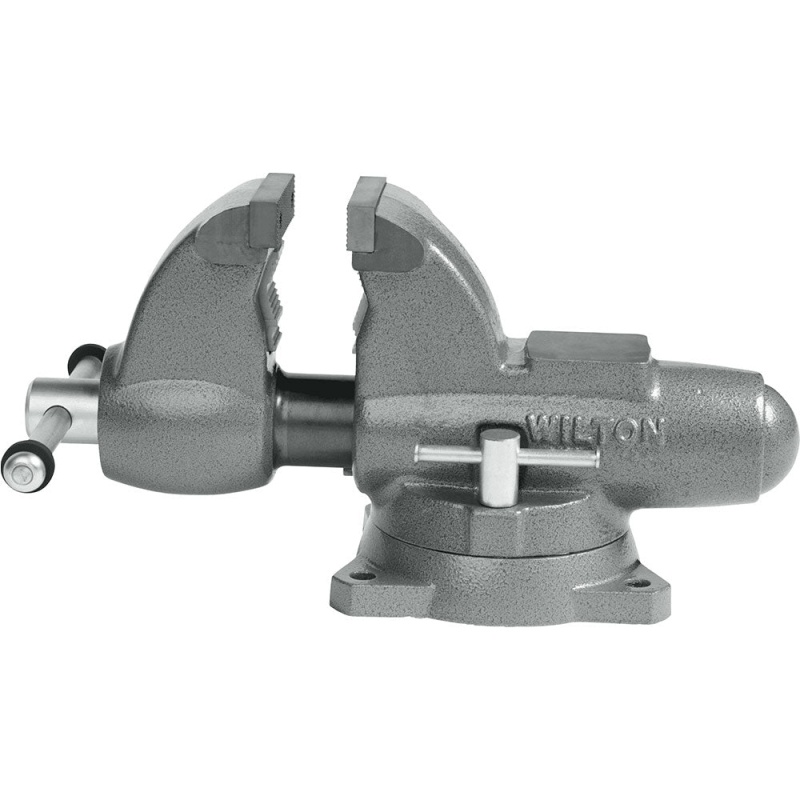 Wilton 28826 4-1/2" Combo Pipe/Bench Jaw Round Channel Vise w/ Swivel Base - Image 2