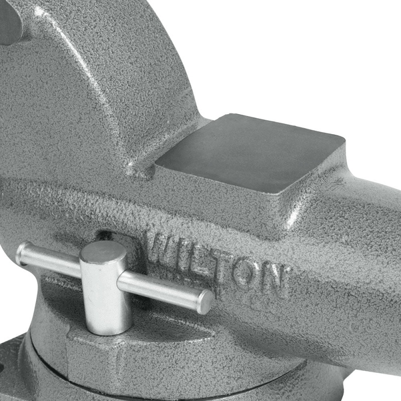 Wilton 28826 4-1/2" Combo Pipe/Bench Jaw Round Channel Vise w/ Swivel Base - Image 3