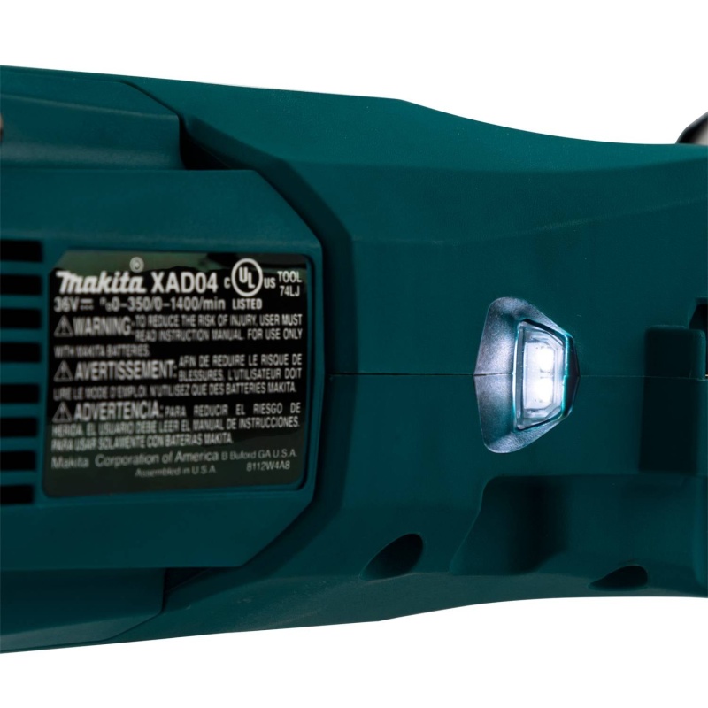 Makita XAD04Z 18V X2 36V 7/16" Hex Brushless Right Angle Drill - Bare Tool - Image 10