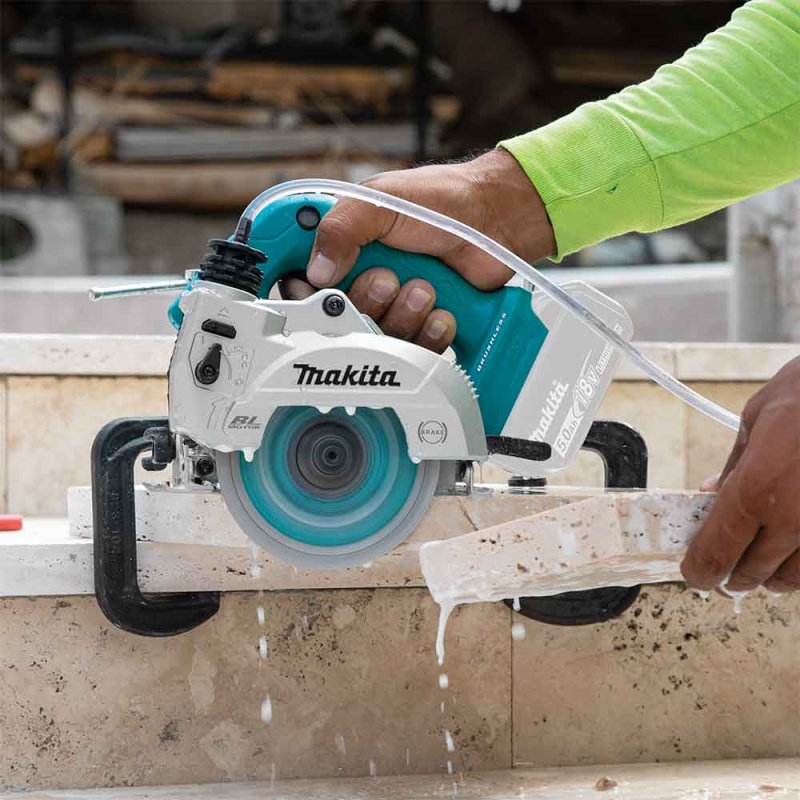 Makita XCC01Z 18V LXT 5" Li-Ion Brushless AWS Wet/Dry Masonry Saw - Bare Tool - Image 6