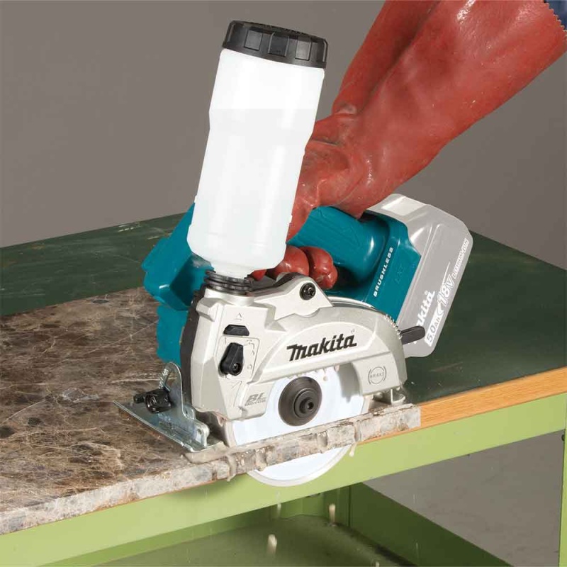 Makita XCC01Z 18V LXT 5" Li-Ion Brushless AWS Wet/Dry Masonry Saw - Bare Tool - Image 7