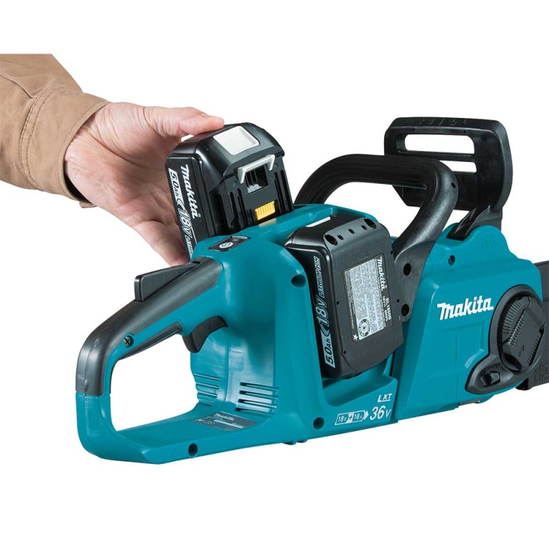 Makita XCU04PT1 18V X2 36V 16" Cordless Brushless Chainsaw Kit w/ 4 Batteries - Image 3