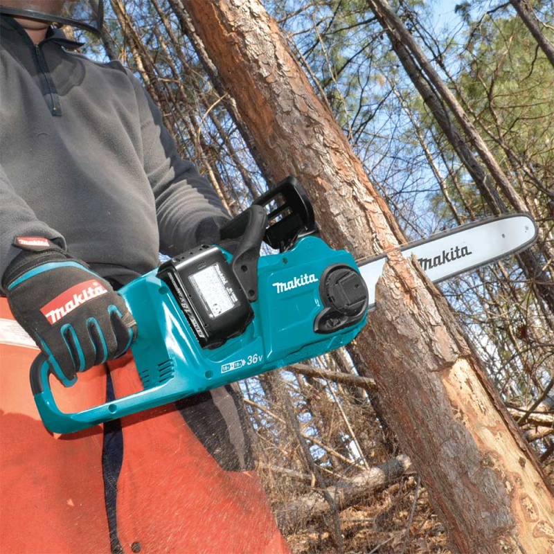 Makita XCU04PT1 18V X2 36V 16" Cordless Brushless Chainsaw Kit w/ 4 Batteries - Image 5