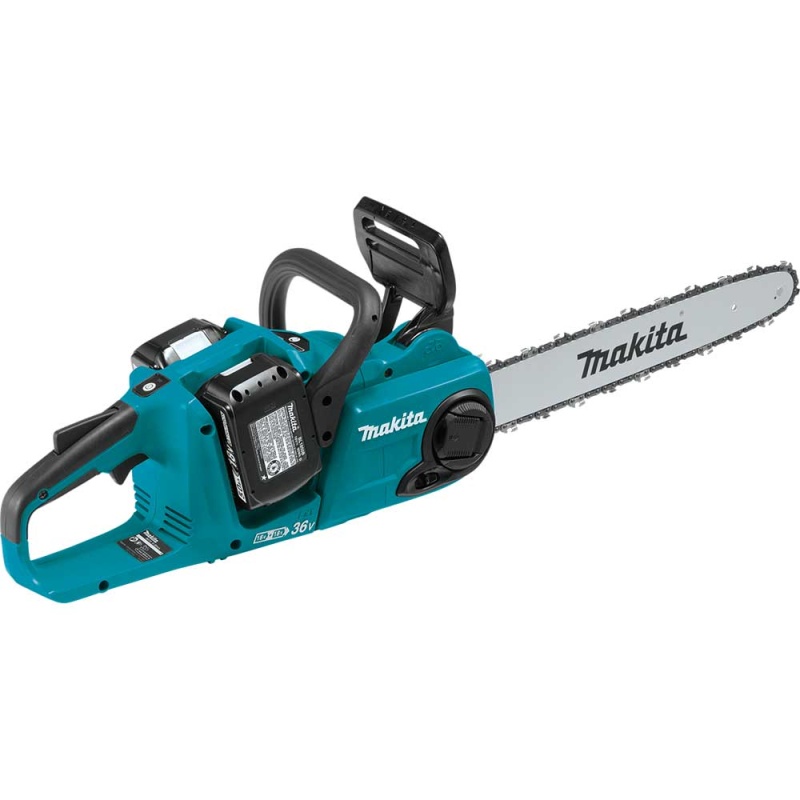 Makita XCU04PT1 18V X2 36V 16" Cordless Brushless Chainsaw Kit w/ 4 Batteries - Image 8