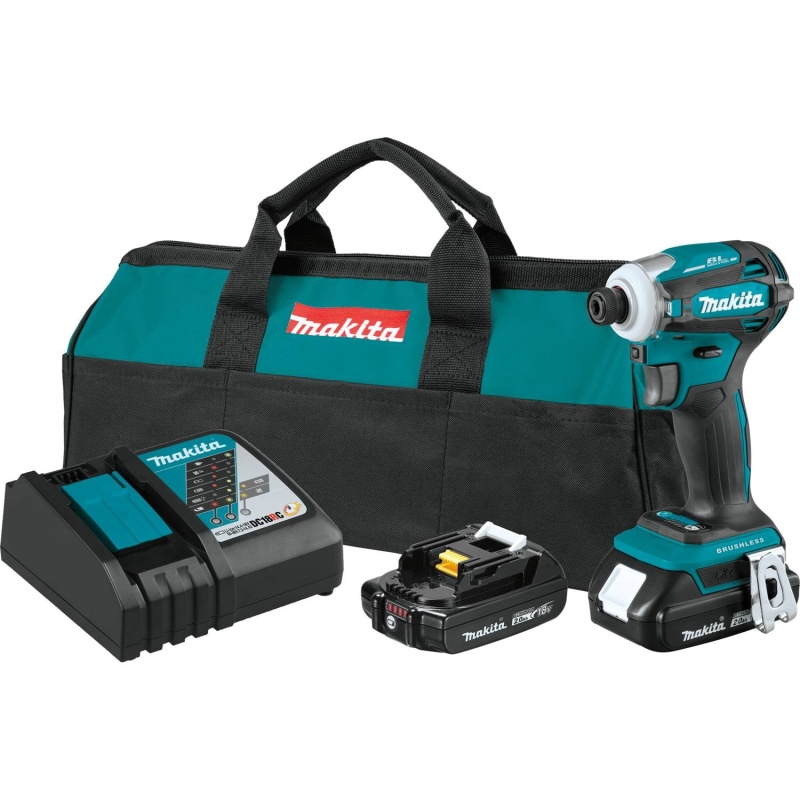 Makita XDT19R 18V LXT Brushless Cordless Compact 4-Speed Impact Driver Kit