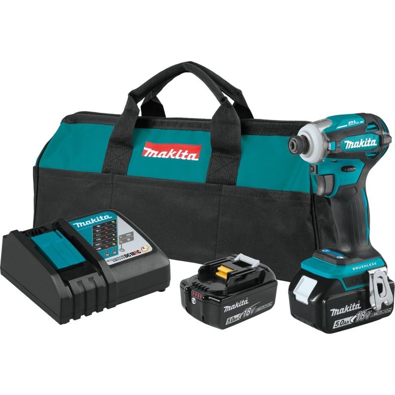 Makita XDT19T 18V LXT Cordless Lithium-Ion Brushless 4-Speed Impact Driver Kit