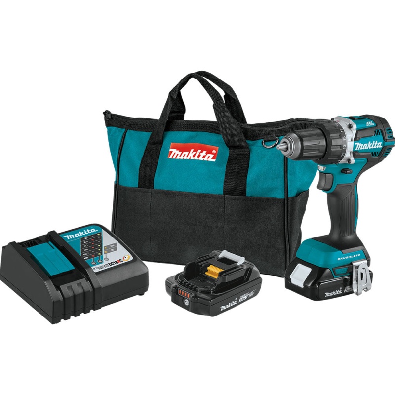 Makita XFD12R 18-Volt 1/2-Inch 2.0Ah Compact Cordless Driver-Drill Kit