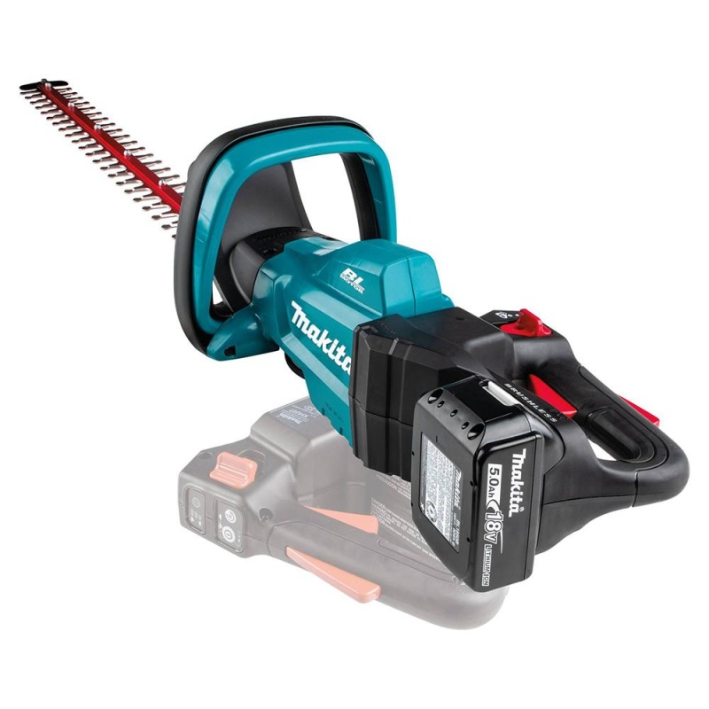 Makita XHU07T 18 Volt 24 Inch 5.0Ah LXT Lithium-Ion Brushless Hedge Trimmer Kit - Image 6