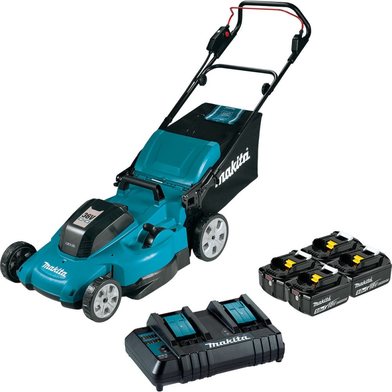 Makita XML10CT1 36V (18V X2) LXT 21" Cordless Walk Behind Lawn Mower Kit (5.0AH)