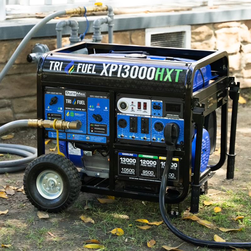 DuroMax XP13000HXT 13,000 Watt Electric Start Tri-Fuel Portable Generator w/ CO Alert - Image 12