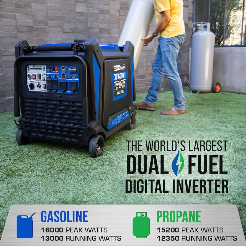 DuroMax XP16000iH 16,000 Watt Dual Fuel Portable Inverter Generator w/ CO Alert - Image 3