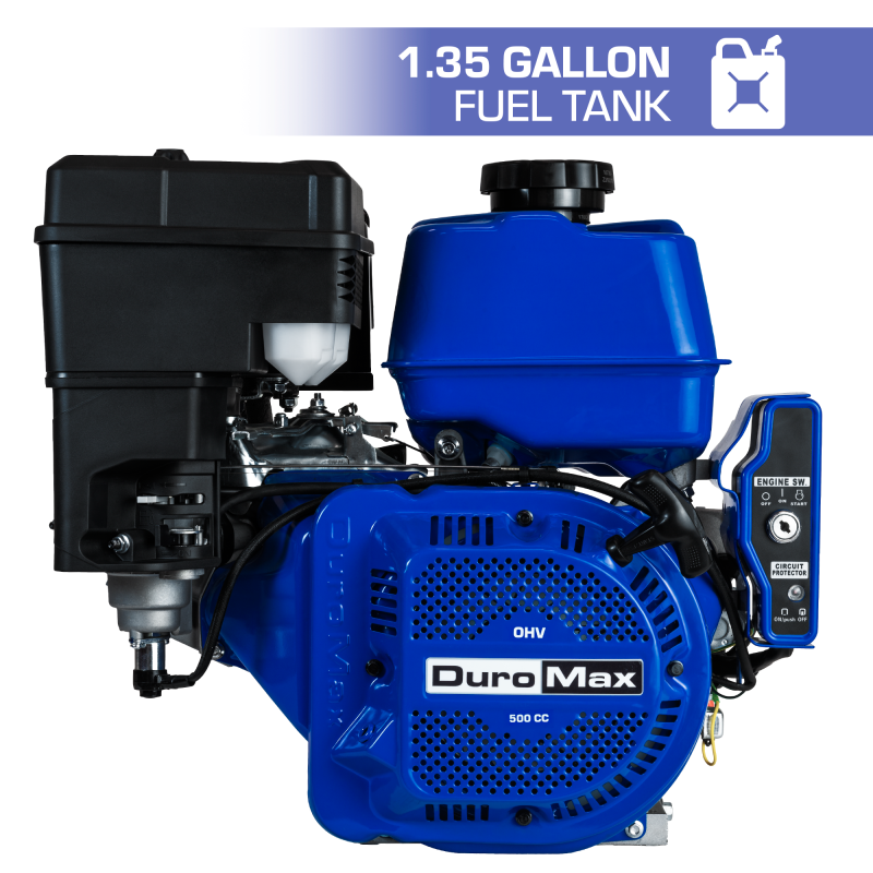 DuroMax XP20HPE 500cc 1-Inch Shaft Recoil/Electric Start Gasoline Engine - Image 3