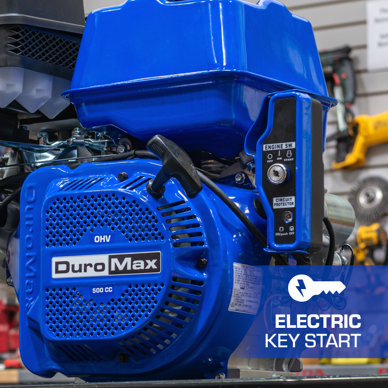 DuroMax XP20HPE 500cc 1-Inch Shaft Recoil/Electric Start Gasoline Engine - Image 7