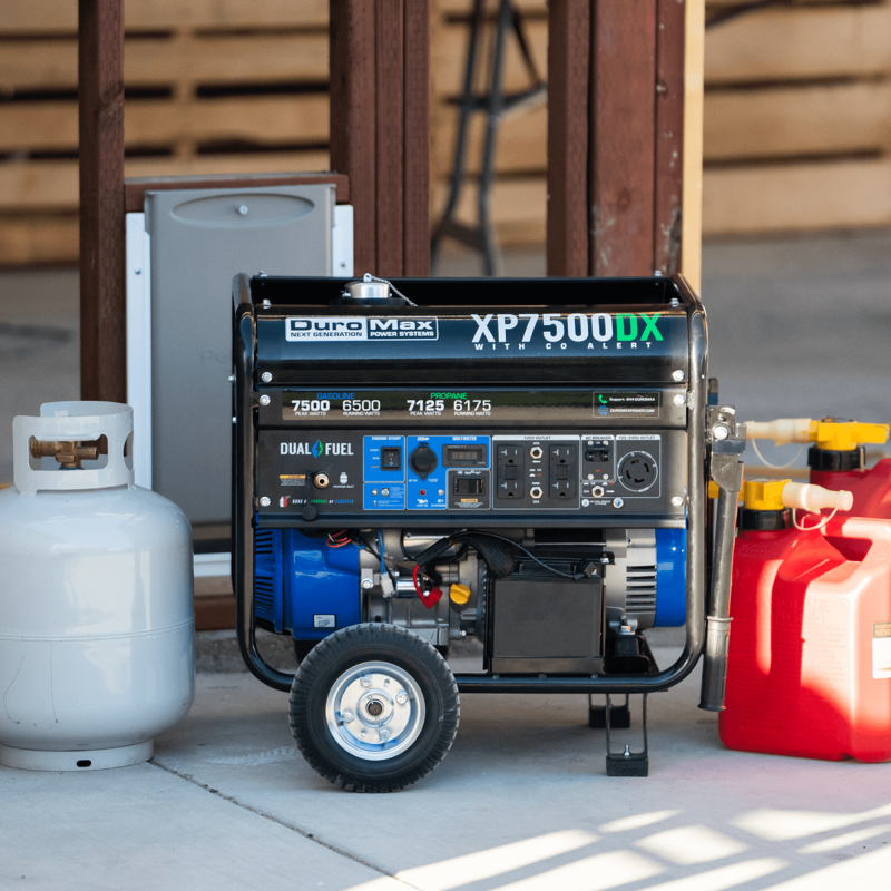 DuroMax XP7500DX 7,500 Watt Dual Fuel Gas Propane Portable Generator w/ CO Alert - Image 12