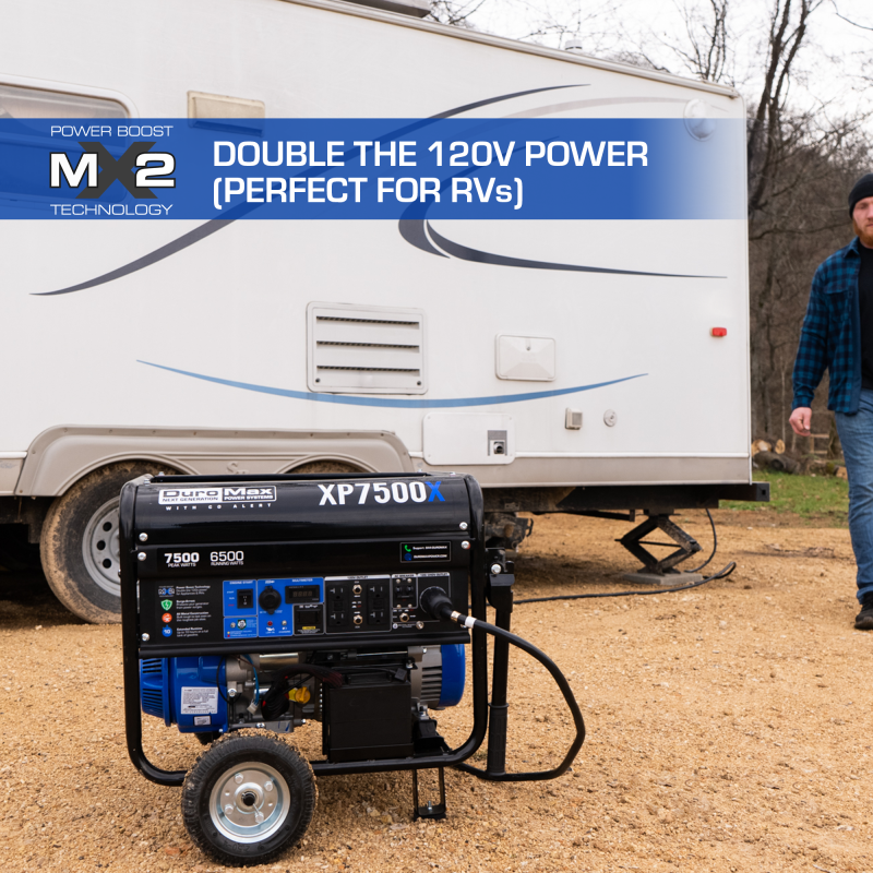 DuroMax XP7500X 7,500 Watt Gasoline Portable Generator w/ CO Alert - Image 3