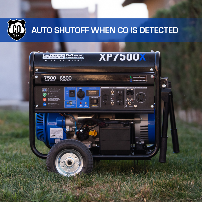 DuroMax XP7500X 7,500 Watt Gasoline Portable Generator w/ CO Alert - Image 7