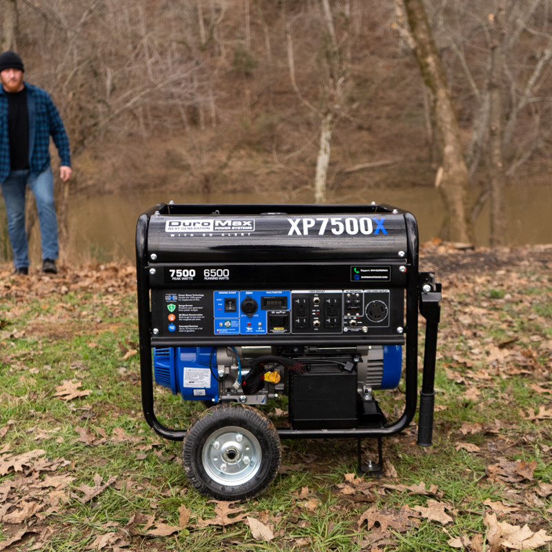 DuroMax XP7500X 7,500 Watt Gasoline Portable Generator w/ CO Alert - Image 12