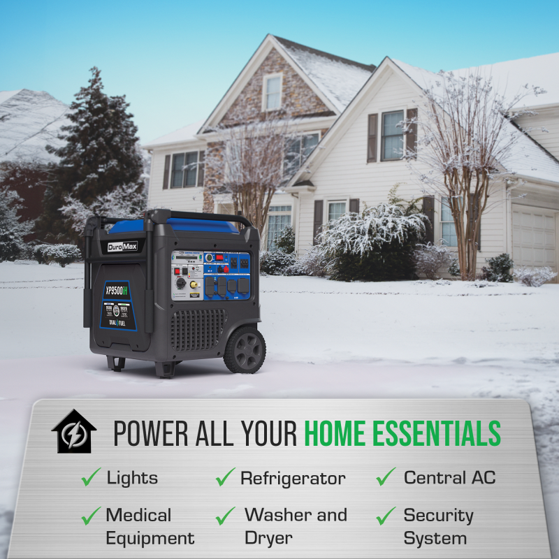 DuroMax XP9500iH 9,500 Watt Portable Dual Fuel Inverter Generator w/ CO Alert - Image 6