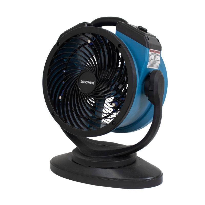 XPower FM-68 1000 CFM Portable Multi-Purpose Battery Powered Misting Fan