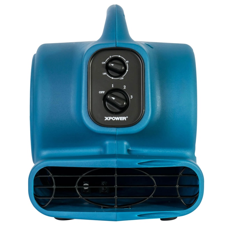 XPower P-260AT 115-Volt 1/4 HP 800-Cfm Scented Air Mover w/ Outlets, Blue - Image 2