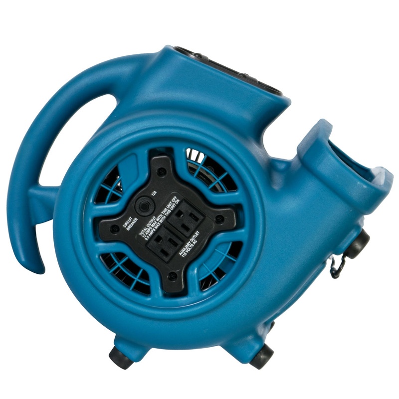 XPower P-260AT 115-Volt 1/4 HP 800-Cfm Scented Air Mover w/ Outlets, Blue - Image 7