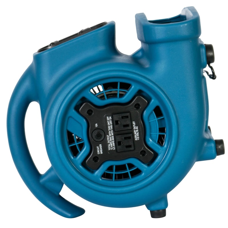 XPower P-260AT 115-Volt 1/4 HP 800-Cfm Scented Air Mover w/ Outlets, Blue - Image 8