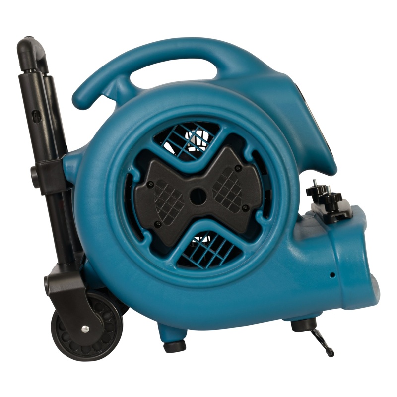 Xpower P-630HC 1/2 HP Air Mover w/ Telescopic Handle, Wheels, Carpet Clamp - Image 8