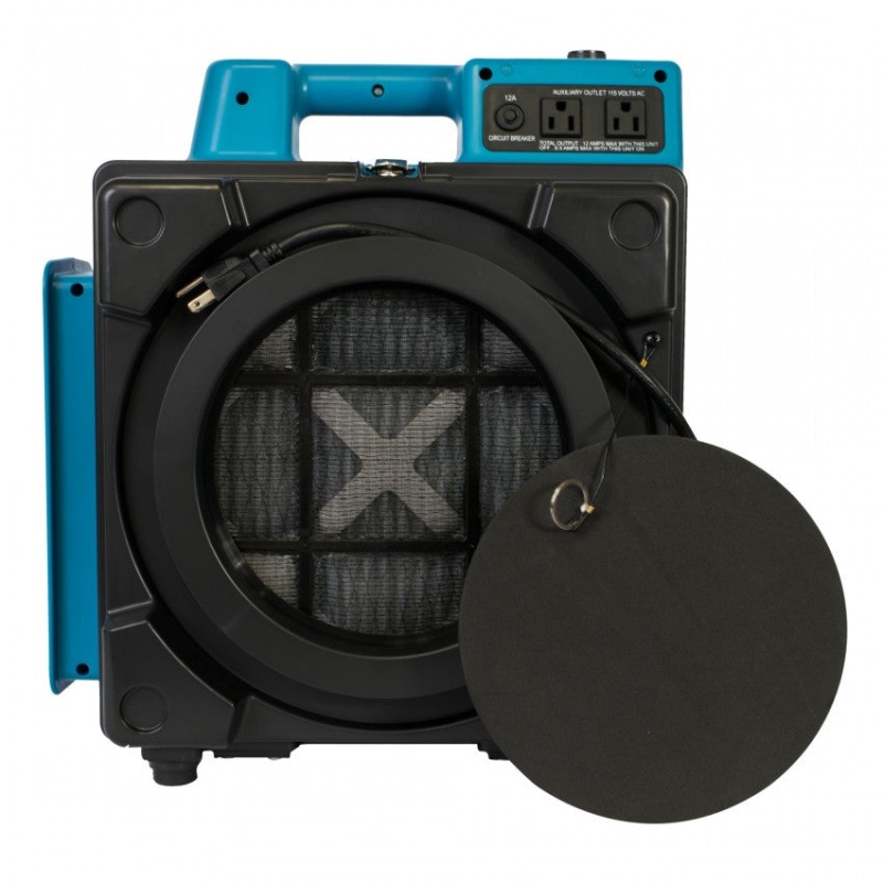 Xpower X-2480A-Blue 1/2 HP 2.8 Amp 550 CFM Professional HEPA Mini Air Scrubber - Image 2