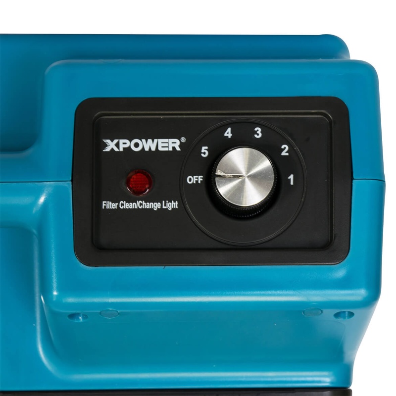 XPower X-2580 1/2 HP 550-Cfm 4 Stage Compact HEPA Purifier Air Scrubber, Blue - Image 6