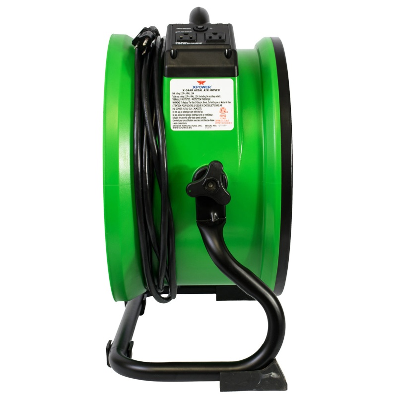 XPower X-34AR-green 14-Inch 1/4 HP 1720-Cfm Professional Axial Fan, Green - Image 4