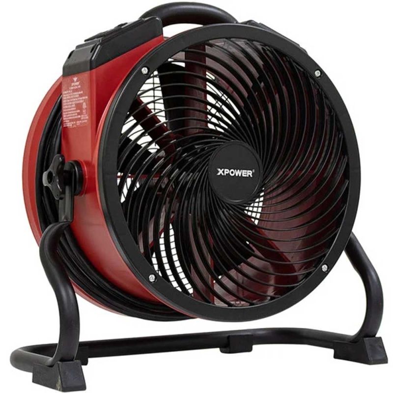 XPOWER X-39AR-Red 1/4 HP Variable Speed Sealed Motor Industrial Axial Fan