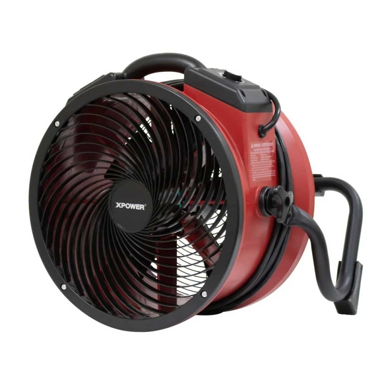 XPOWER X-39AR-Red 1/4 HP Variable Speed Sealed Motor Industrial Axial Fan - Image 2