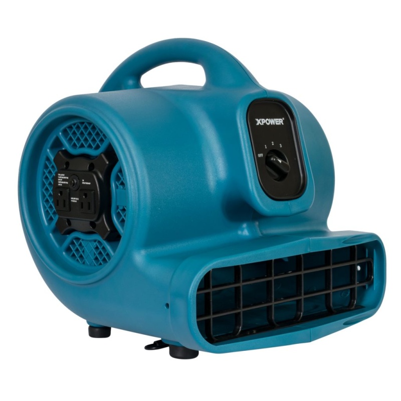 Xpower X-400A 1/4 HP Industrial Air Mover w/ Built-In Power Outlets