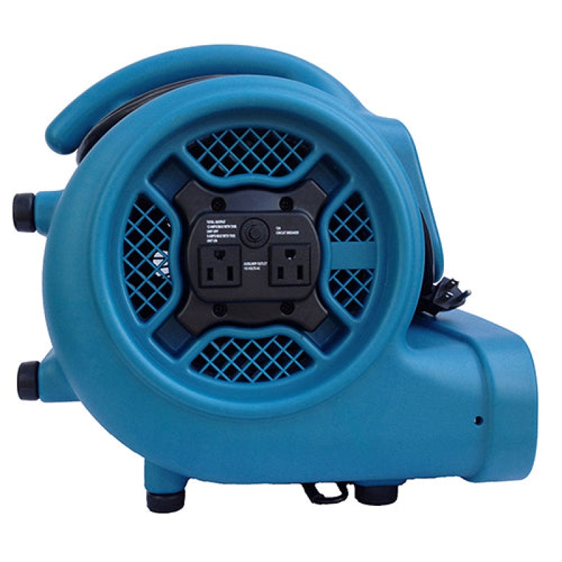 Xpower X-400A 1/4 HP Industrial Air Mover w/ Built-In Power Outlets - Image 2