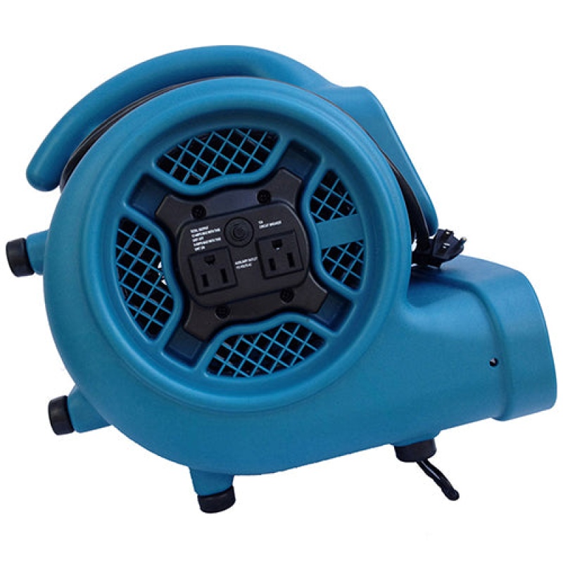 Xpower X-400A 1/4 HP Industrial Air Mover w/ Built-In Power Outlets - Image 3