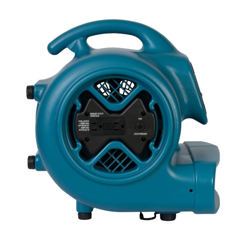 XPower X-600A 1/3-Hp 2.8-Amp 2,400-Cfm 3-Speed Electric Air Mover/Dryer - Blue - Image 2