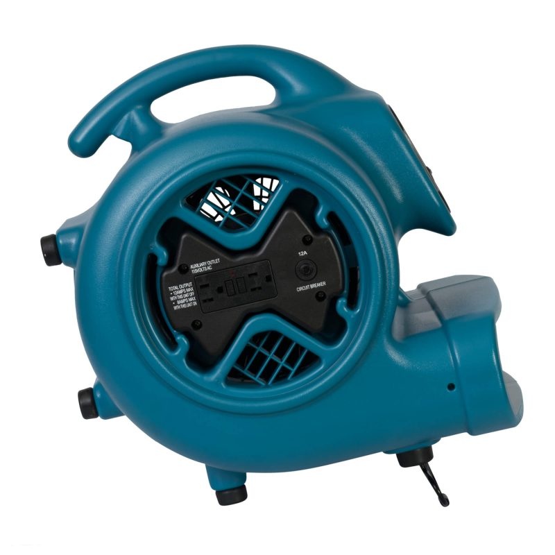 XPower X-600A 1/3-Hp 2.8-Amp 2,400-Cfm 3-Speed Electric Air Mover/Dryer - Blue - Image 3