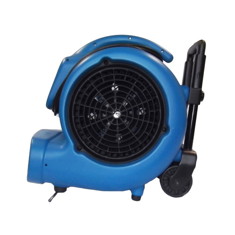 XPOWER X-830H 1HP 3600 CFM High Volume Air Mover w/ Telescopic Handle & Wheels - Image 2