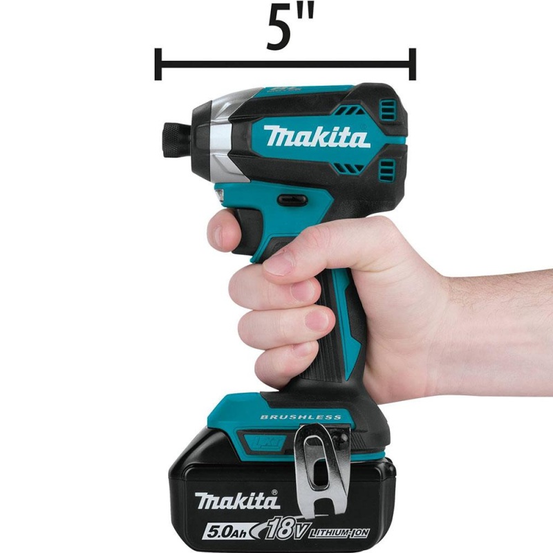 Makita XT269T 18 Volt 5.0Ah 2-Tool Brushless Cordless Driver Combo Kit - Image 3