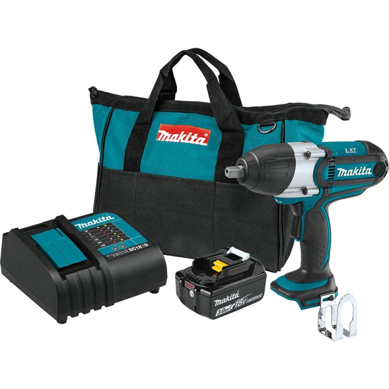 Makita XWT04S1 18V LXT Li-Ion 1/2" Sq. Drive Cordless Impact Wrench Kit