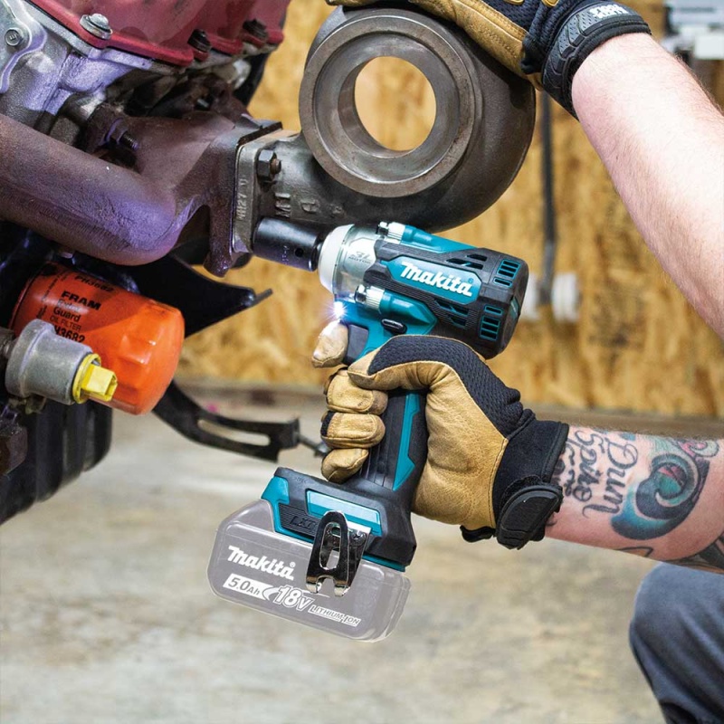 Makita XWT14Z 18V LXT 1/2" Sq. Cordless Drive Impact Wrench w/ Anvil - Bare Tool - Image 5