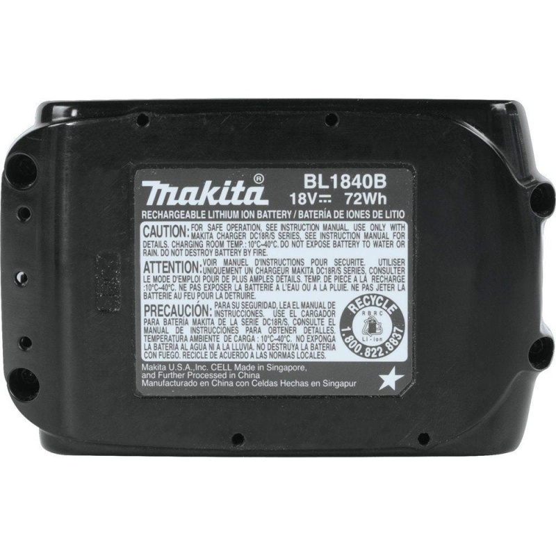 Makita BL1840B 18-Volt 4.0Ah L.E.D. LXT Lithium-Ion Slide Style Battery Pack - Image 5