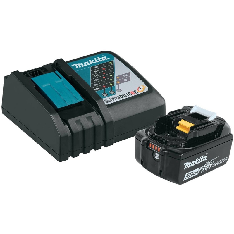 Makita BL1850BDC1 18-Volt 5.0Ah Compact Lithium-Ion Battery and Charger Kit