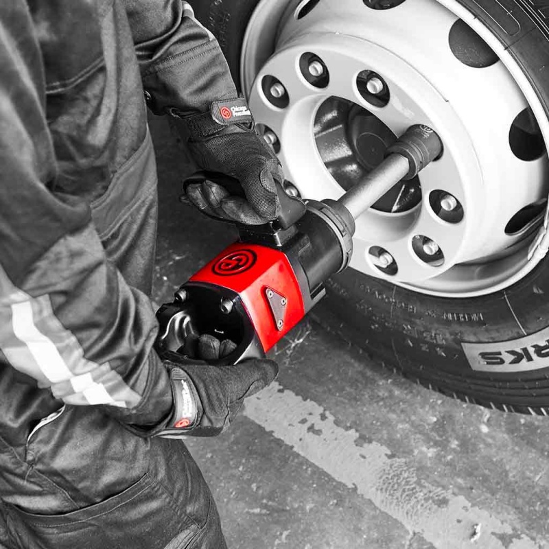 Chicago Pneumatic | Ultra-Lightweight High-Torque 1?? Drive Impact Wrench w/ Extended Anvil (CP7783-6) - Image 5