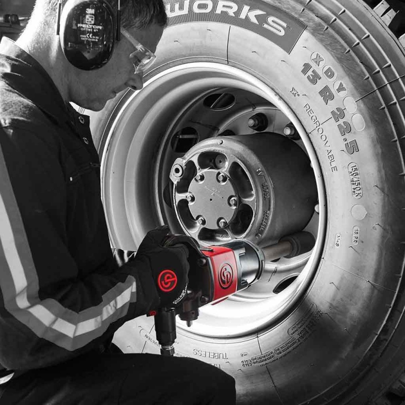 Chicago Pneumatic | Ultra-Lightweight High-Torque 1?? Drive Impact Wrench w/ Extended Anvil (CP7783-6) - Image 6