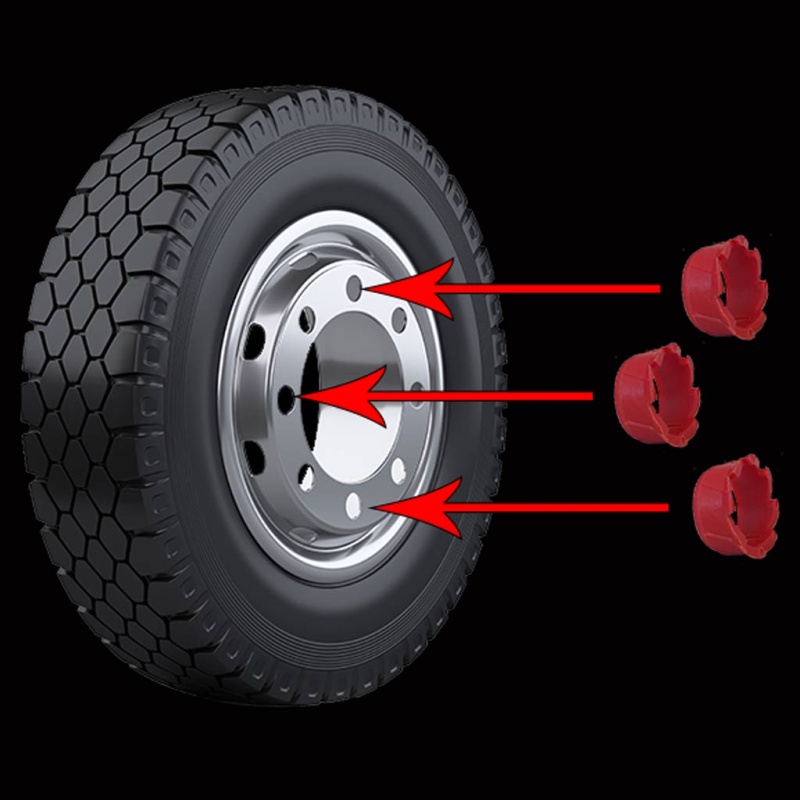 Counteract | Wheel Centering Sleeves for 22mm Studs 100-Pack Fleet Bucket (WCS-C) - Image 2