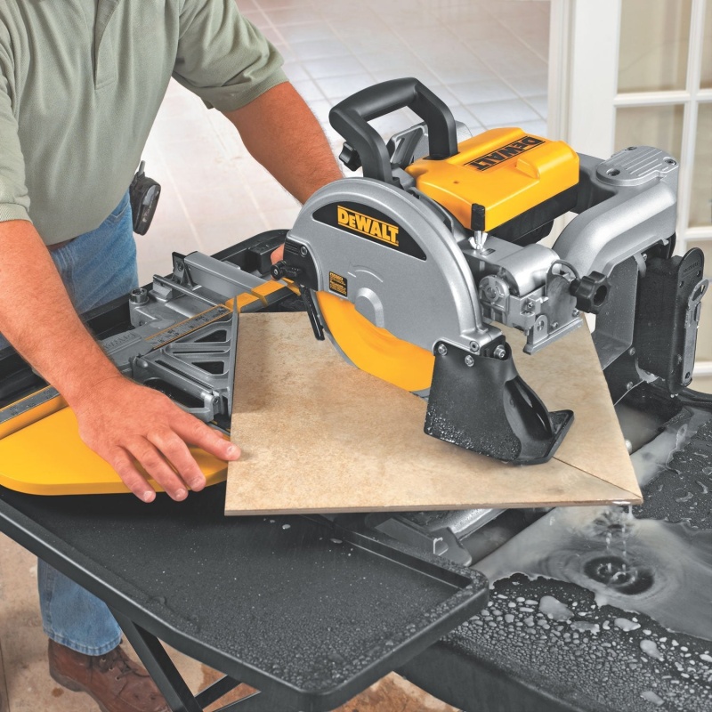 DeWALT D24000 10" Wet Tile Stone Slate Cutter Cutting Saw - 24" Cut Capacity - Image 5