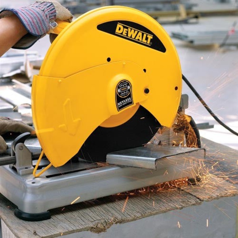 DeWALT D28715 14" 5.5 HP Abrasive Metal Chop Saw - Quick Change Blade