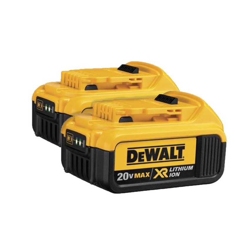 DeWALT DCB204-2 20V MAX XR Lithium Ion 4Ah Battery Tool Pack 2 Pack